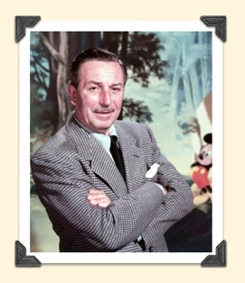 Walt Disney, arms crossed.